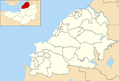 North Somerset UK ward map 2010 (blank).svg