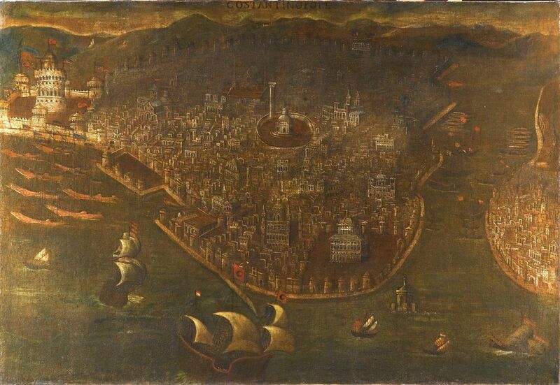 File:THE FALL OF CONSTANTINOPLE, ITALY, PROBABLY VENICE, LATE 15THEARLY 16TH CENTURY. Private coll..jpg