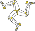The armoured triskelion on the flag of the Isle of Man.svg