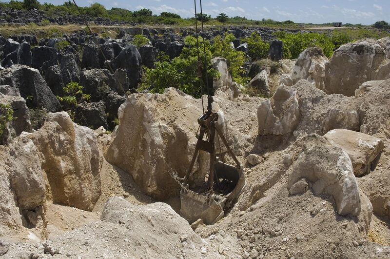 File:The site of secondary mining of Phosphate rock in Nauru, 2007. Photo- Lorrie Graham (10729889683).jpg