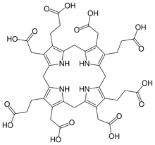 Uroporphyrinogen III skeletal.svg