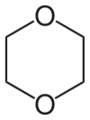 Chemical structure of dioxane