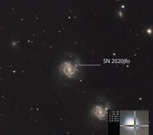 Messier 61 with SN2020jfo (Supernova) observed on May 15, 2020