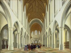 Pieter Jansz. Saenredam, Dutch (active Haarlem and Utrecht) - Interior of Saint Bavo, Haarlem - Google Art Project.jpg