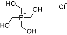 Tetrakis(hydroxymethyl)phosphonium chloride.png