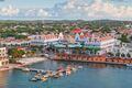 View from above of colorful buildings in Oranjestad on the island of Aruba in the morning sun.jpg