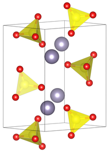 Tin(II) sulfate crystallizes in an heavily distorted barium sulfrate structure.