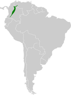 Chlorostilbon poortmani map.svg