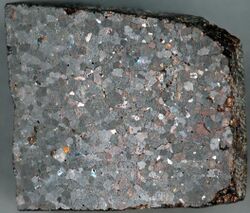NWA 3151 meteorite, brachinite (14601682480).jpg