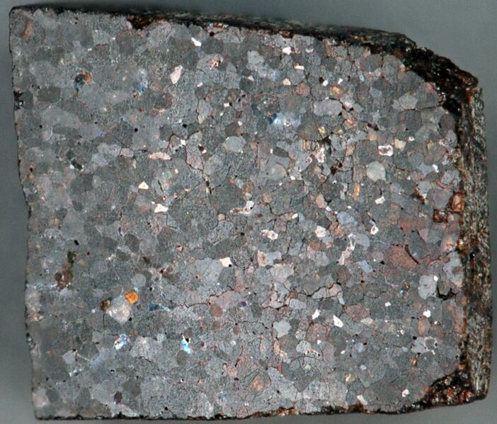File:NWA 3151 meteorite, brachinite (14601682480).jpg