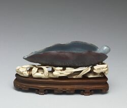 Chinese - Brushwasher in the Form of a Leaf - Walters 491212 - Side B.jpg