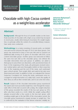 Chocolate with high Cocoa content as a weight-loss accelerator.pdf