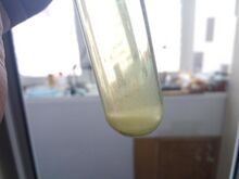 Freshly made iodoform from an iodine tincture.