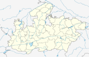 Map showing the location of Bandhavgarh National Park
