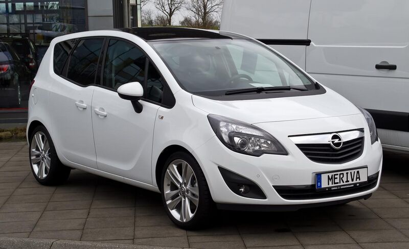 File:Opel Meriva 1.4 Design Edition (B) – Frontansicht, 11. März 2012, Heiligenhaus.jpg