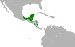 Trogon melanocephalus map.svg
