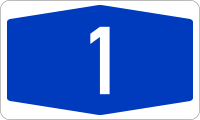File:Bundesautobahn 1 number.svg