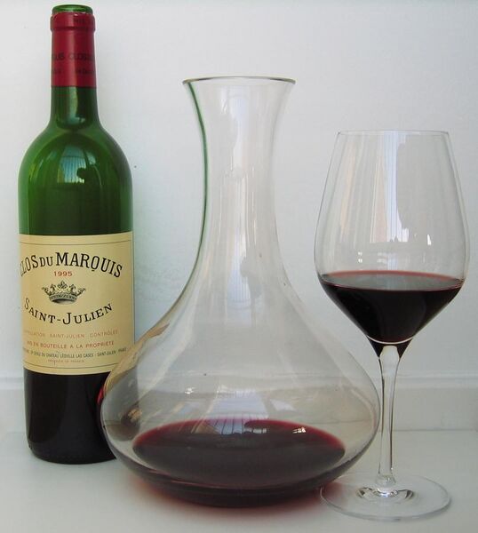 File:Clos du Marquis 1995 with decanter and glass.jpg
