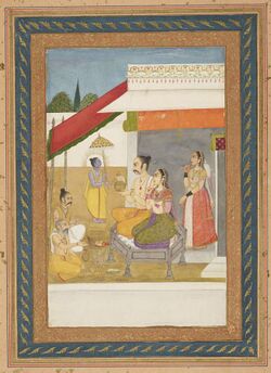 Indian School, late 18th century - Vamana, the fifth incarnation of Vishnu. - RCIN 1005113.q - Royal Collection.jpg