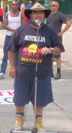 Sam Watson Addresses Invasion Day Rally, Jan 26 2007, Brisbane, Queensland, Australia.jpg