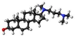 Ball-and-stick model of azacosterol