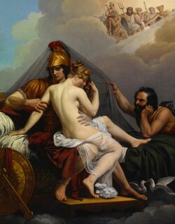 Guillemot, Alexandre Charles - Mars and Venus Surprised by Vulcan - Google Art Project.jpg