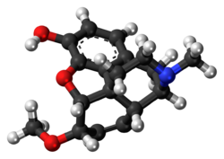 Heterocodeine molecule ball.png