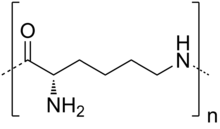 Skeletal formula of ε-polylysine