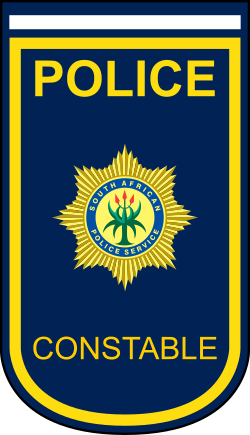 The Constable rank of the South African Police Service.