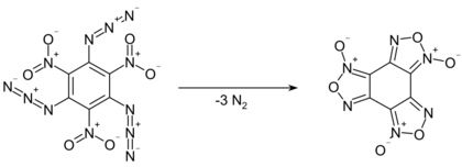 Decomposition of 1,3,5-triazido-2,4,6-trinitrobenzene