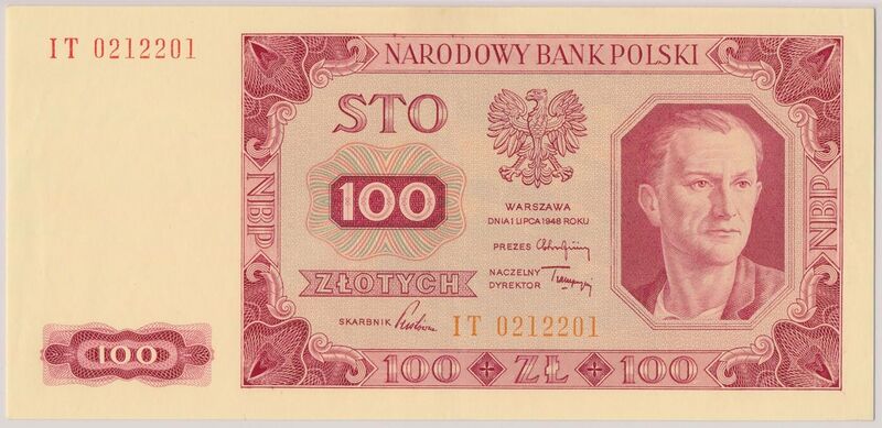 File:100 złotych 1948 awers.jpg