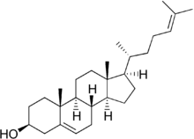 Skeletal formula of desmosterol