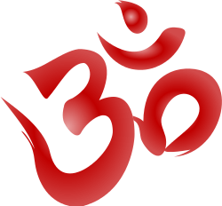 Aum calligraphy Red.svg