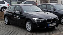 BMW 116i (F20) – Frontansicht, 17. März 2012, Mettmann.jpg