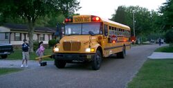 Children about to board the school bus (Thibodaux, Louisiana).jpg