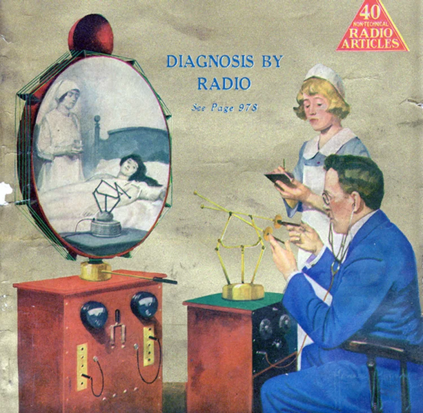 File:Diagnosis By Radio, 1925 (telemedicine).webp