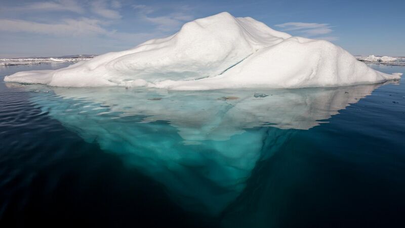 File:Iceberg in the Arctic with its underside exposed.jpg