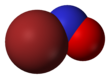 Spacefill model of nitrosyl bromide