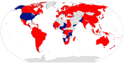 Permissive and Restrictive Gun Control Laws by Country.svg