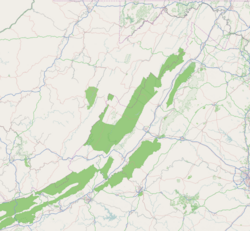 Kimballton is located in Shenandoah Valley