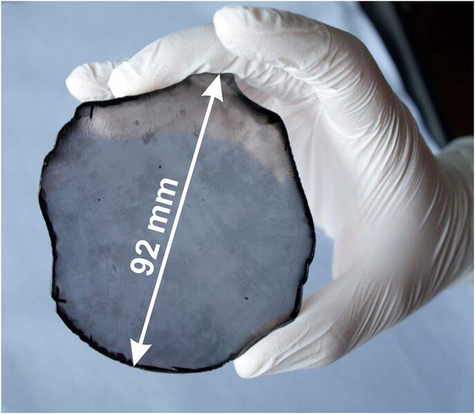File:Single-crystal CVD diamond disc.jpg