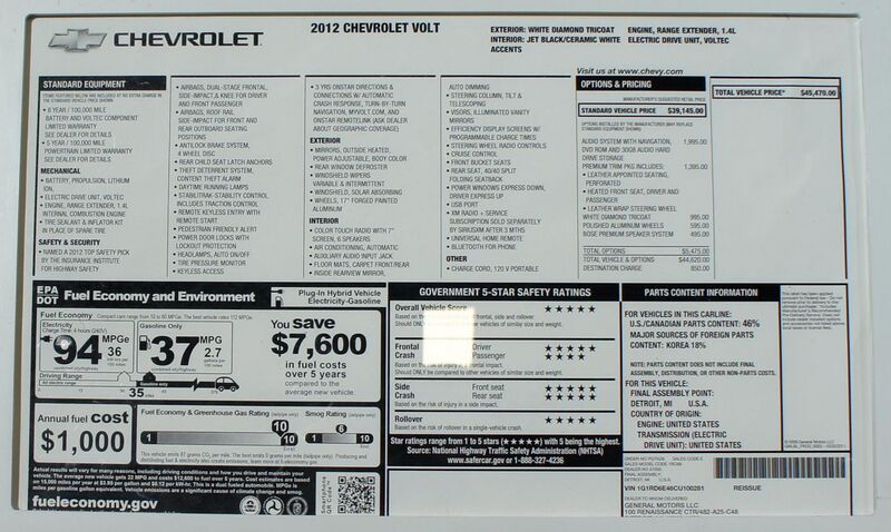 File:2012 Chevrolet Volt window sticker 01 2012 0483.jpg
