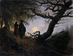 Caspar David Friedrich - Man and Woman Contemplating the Moon - WGA08271.jpg