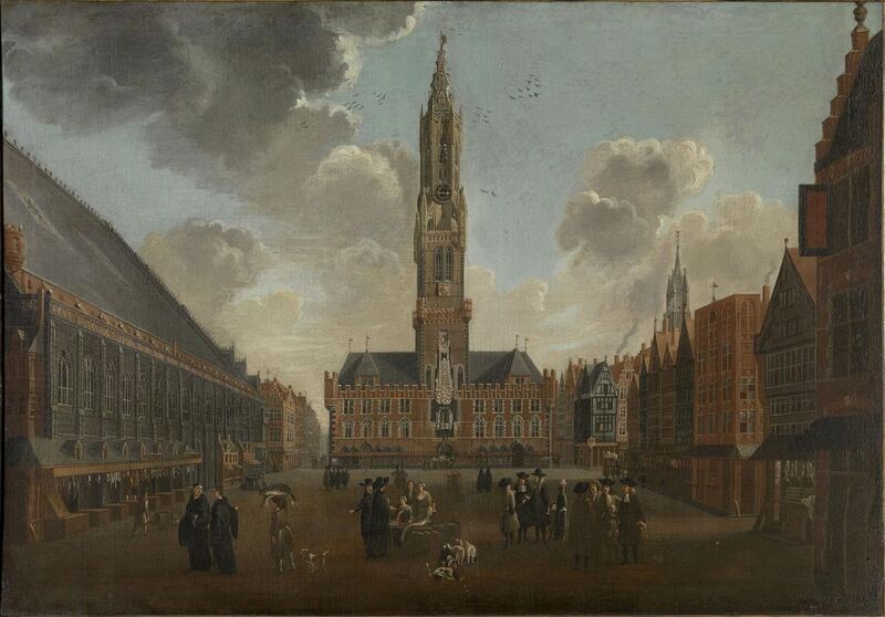 File:Jan Baptist van Meunincxhove - The Square in Bruges.jpg
