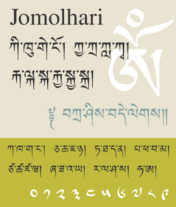 Jomolhari Font Specimen 01.svg