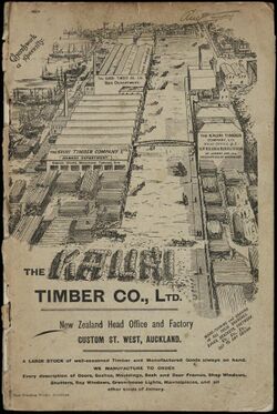 The Kauri Timber Company Ltd (Auckland Office) -(Catalogue. Front cover. ca 1906). (21490058032).jpg