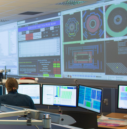 ATLANTIS event display in ATLAS control room