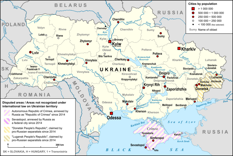File:Map of Ukraine with Cities.png
