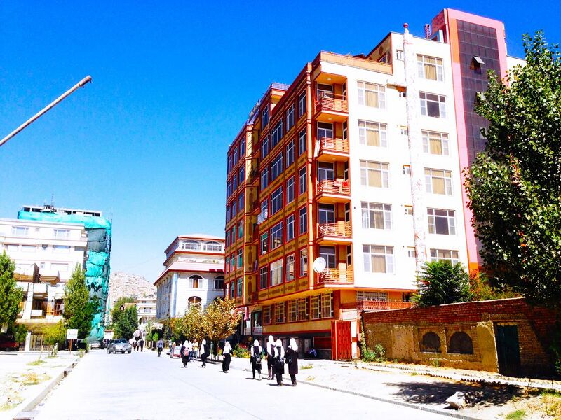File:Apartments in Kabul street.jpg