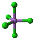 Ball-and-stick model of a single molecule